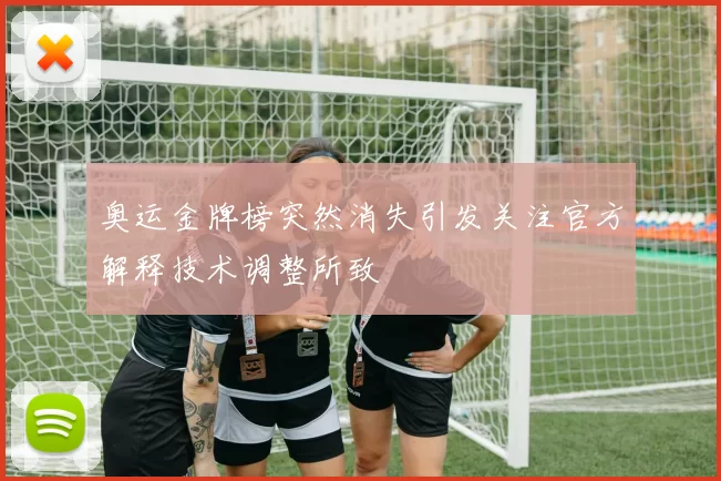 奥运金牌榜突然消失引发关注官方解释技术调整所致